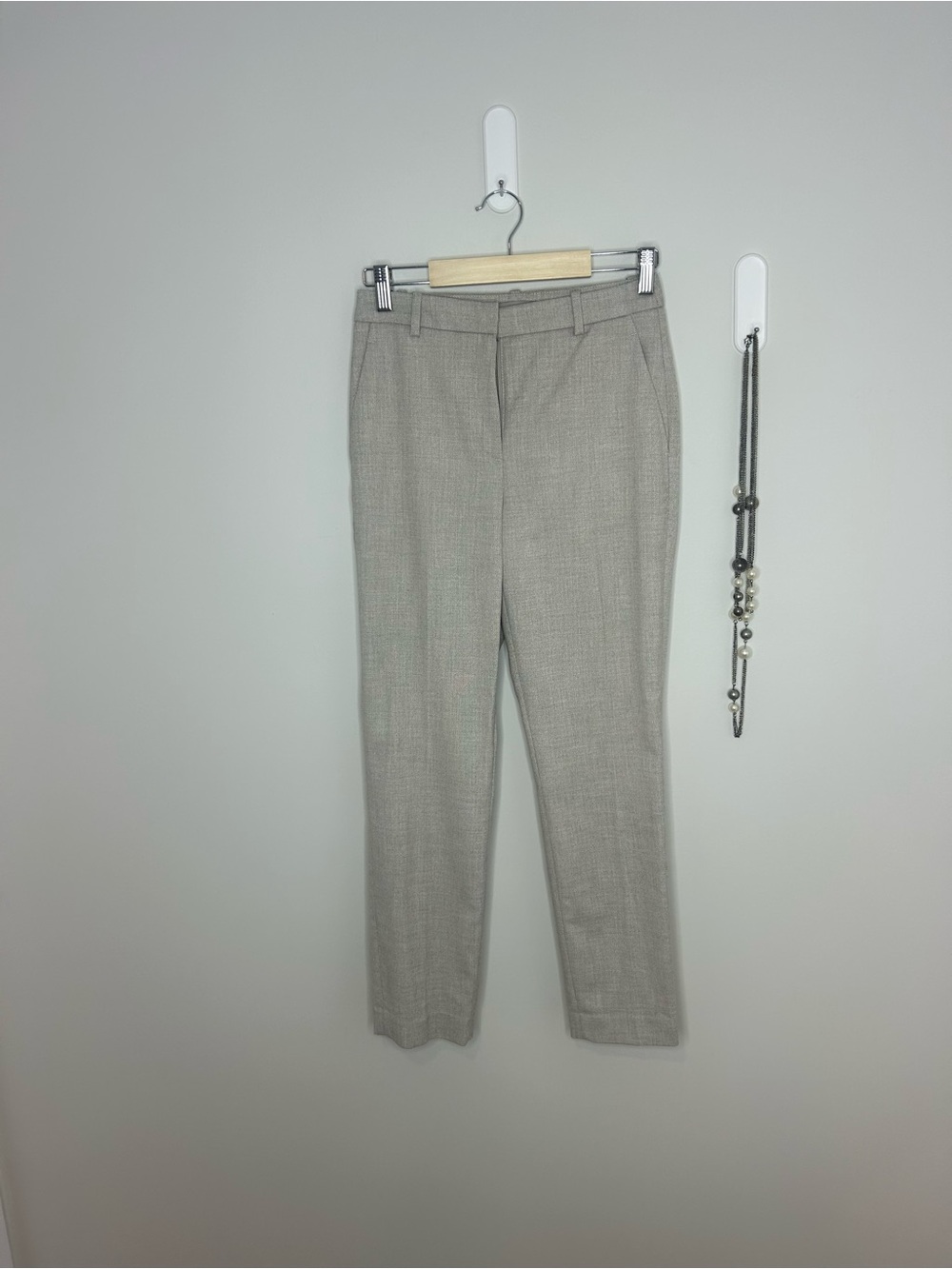 Beautiful H&M Gray Slim Tailored Trousers❤️0